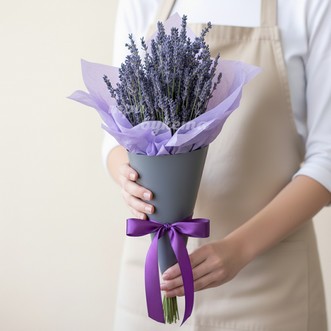 Букет из лаванды в конусе Букет из лаванды в конусе